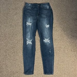 Judy Blue Distressed Skinny Jeans 16W
